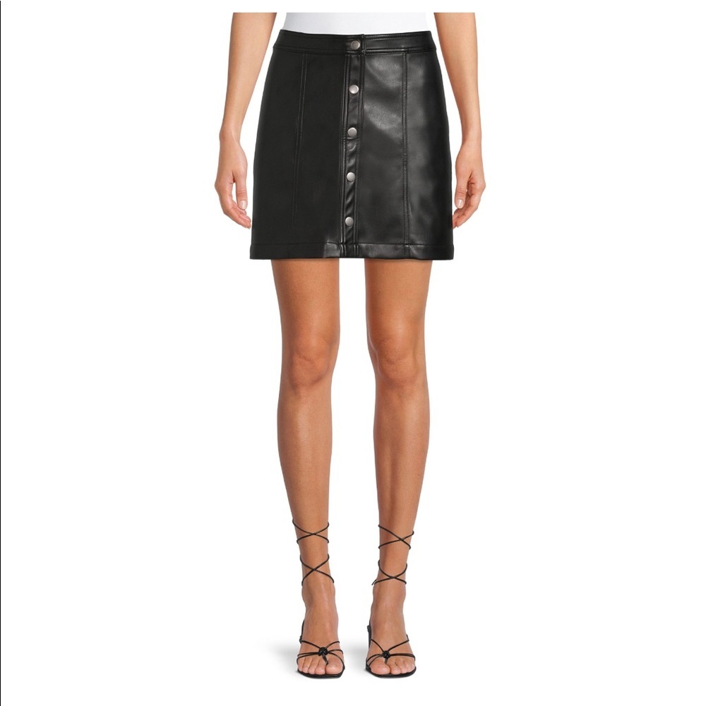 Faux Suede Mini Skirt for Juniors